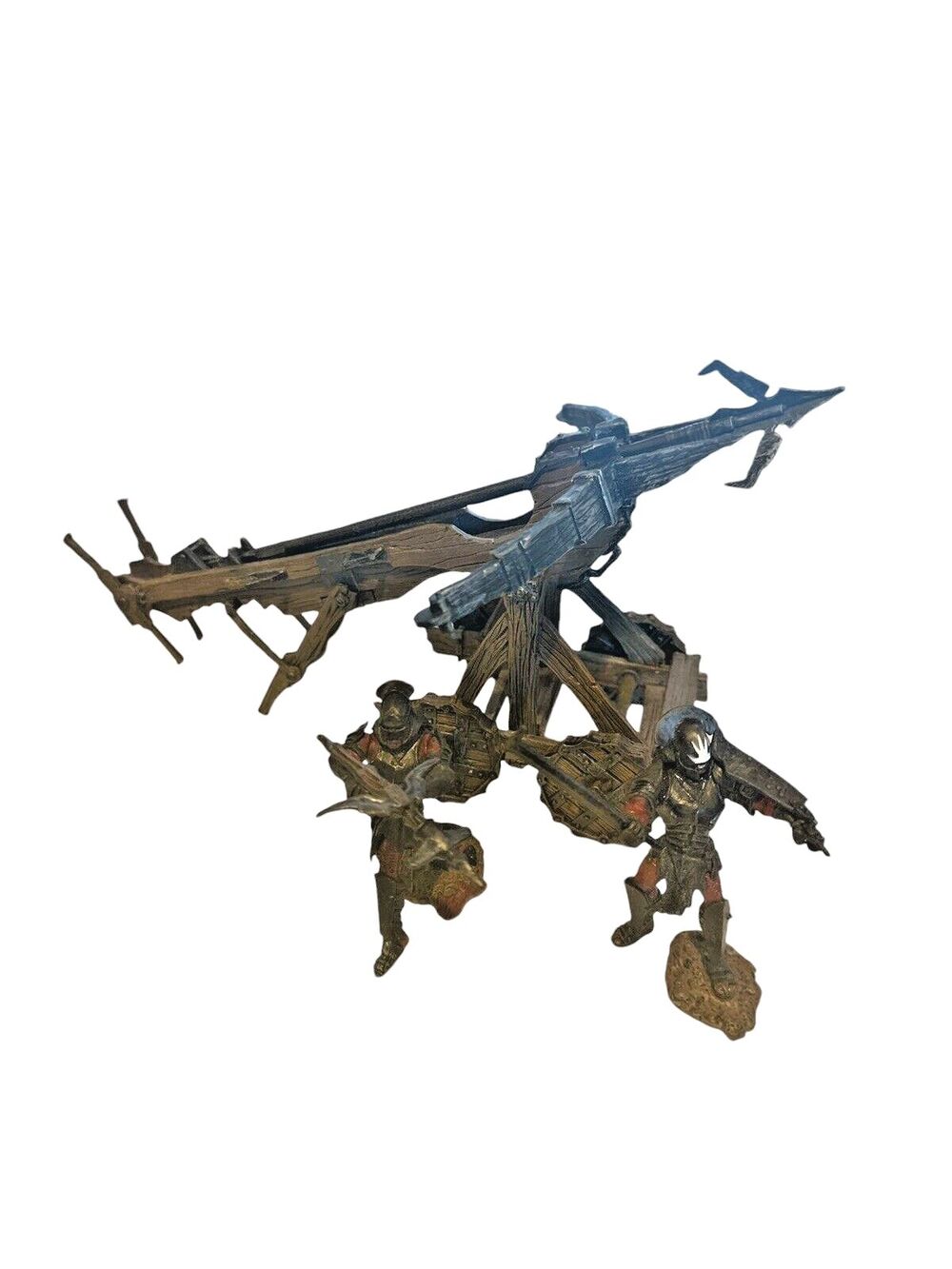 2003 Lord of Rings Uruk-hai Warrior Figures with Seige Ballista Orc Soldiers